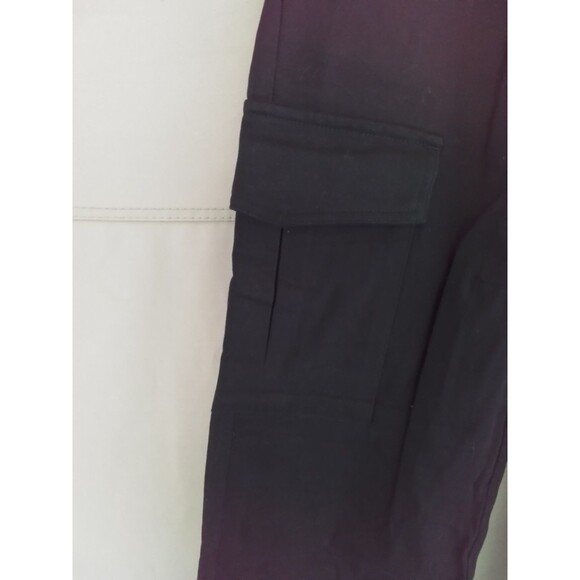 Cargo Pants Women High Waist Wide Leg Casual Pants with 7 Pockets Stretchy Draw - Picture 4 of 10